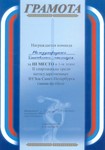 III место в 1-м этапе II Спартакиады среди негосударственных ВУЗов Санкт-Петербурга (мини-футбол) 